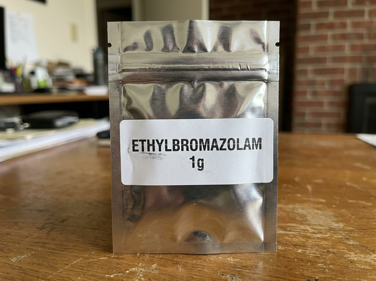 Ethylbromazolam Powder- (1 gram) High Quality, Free shipping